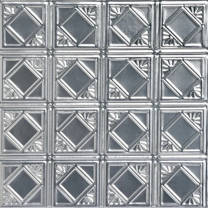 From Plain to Beautiful in Hours 2-ft x 2-ft Carnivale Lacquered Steel Surface-mount Ceiling Tile (6-Pack, 24-sq ft / Case)