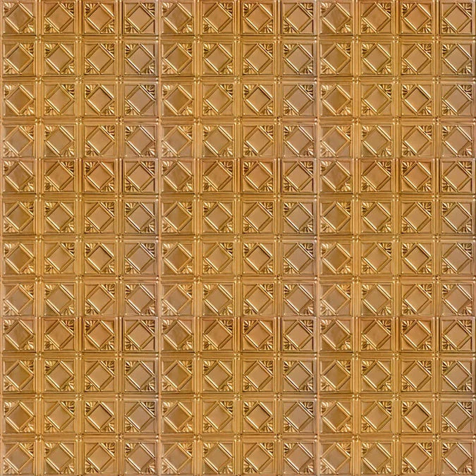 From Plain to Beautiful in Hours 2-ft x 2-ft Carnivale Lincoln Copper Steel Surface-mount Ceiling Tile (6-Pack, 24-sq ft / Case) - Image 4