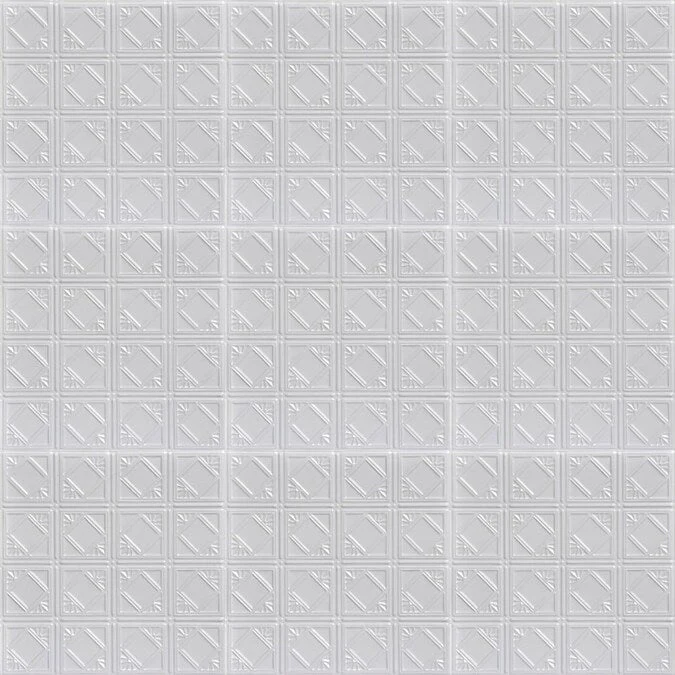 From Plain to Beautiful in Hours 2-ft x 2-ft Carnivale White Steel Surface-mount Ceiling Tile (6-Pack, 24-sq ft / Case) - Image 4