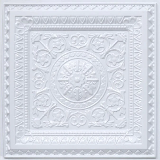 From Plain to Beautiful in Hours 2-ft x 2-ft Economy La Scala White PVC Drop Ceiling Tile (10-Pack, 40-sq ft / Case)