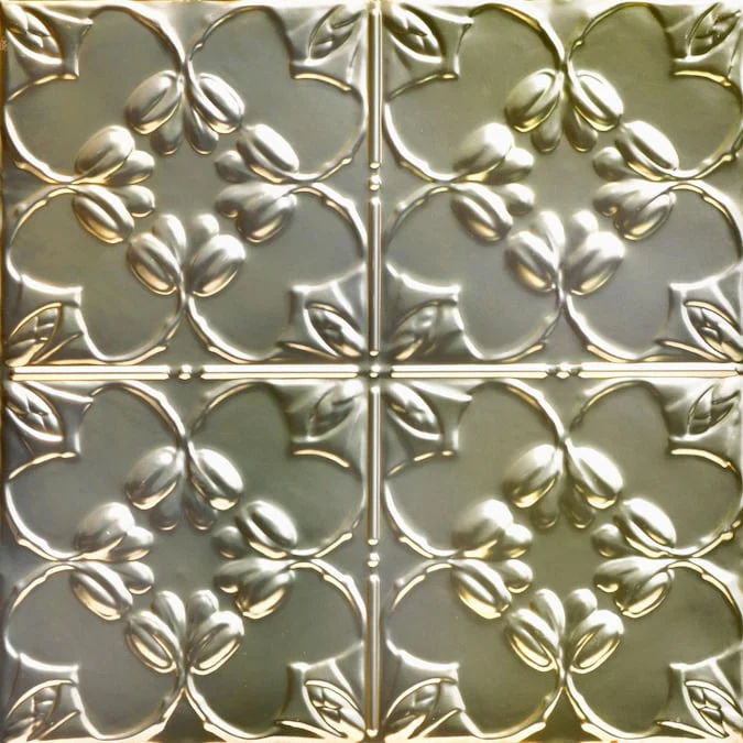 From Plain to Beautiful in Hours 2-ft x 2-ft Lilac Gold Nugget Steel Drop Ceiling Tile (6-Pack, 24-sq ft / Case)