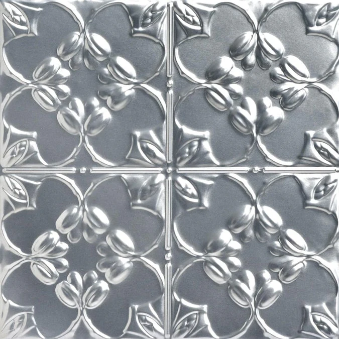 From Plain to Beautiful in Hours 2-ft x 2-ft Lilac Lacquered Steel Surface-mount Ceiling Tile (6-Pack, 24-sq ft / Case)