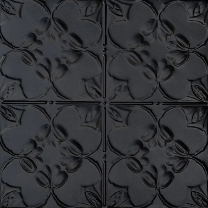 From Plain to Beautiful in Hours 2-ft x 2-ft Lilac Satin Black Steel Drop Ceiling Tile (6-Pack, 24-sq ft / Case)