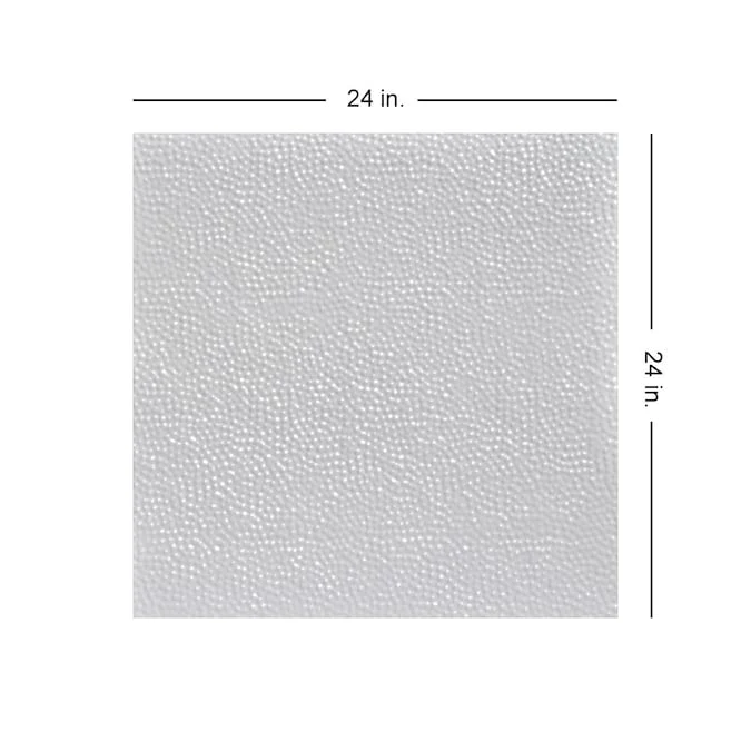 From Plain to Beautiful in Hours 2-ft x 2-ft Pounded White Steel Surface-mount Ceiling Tile (6-Pack, 24-sq ft / Case) - Image 3