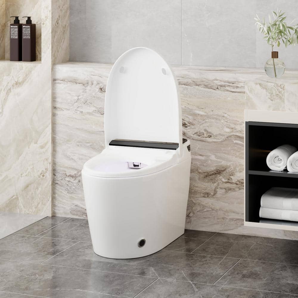 FUFU&GAGA Elongated Smart Bidet Toilet with Auto Open/Flush and Heated Seat - Image 3