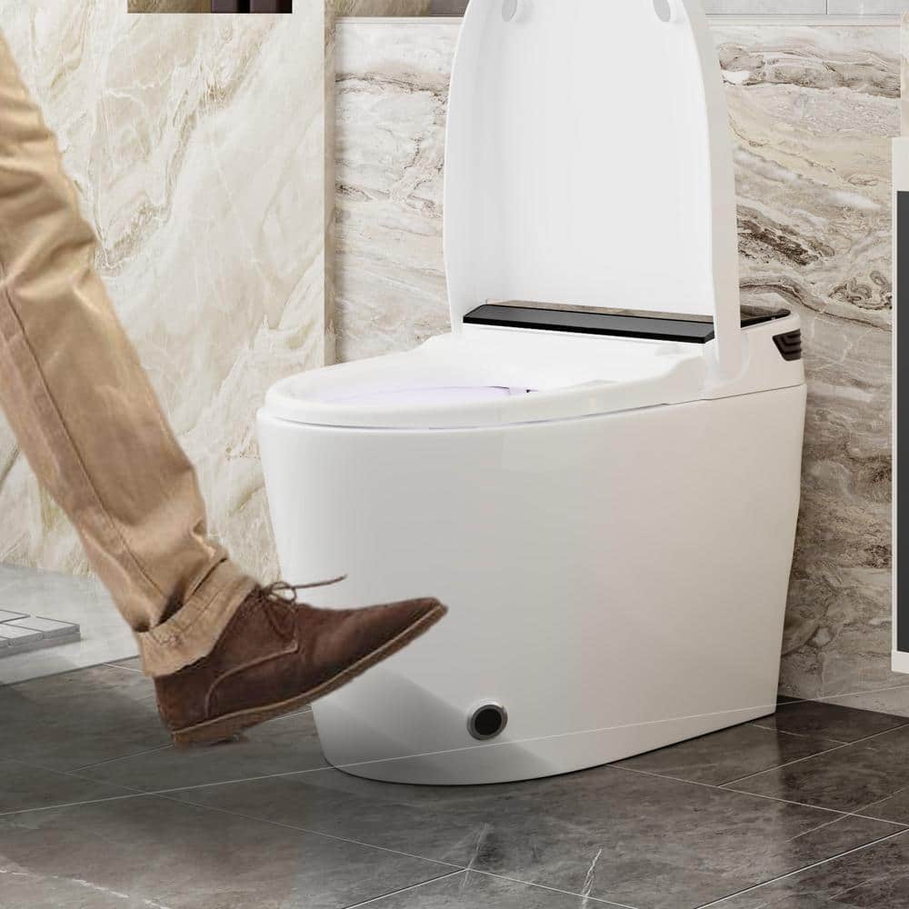FUFU&GAGA Elongated Smart Bidet Toilet with Auto Open/Flush and Heated Seat - Image 6