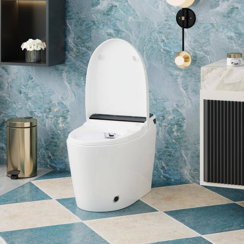 FUFU&GAGA Elongated Smart Bidet Toilet with Auto Open/Flush and Heated Seat - Image 9