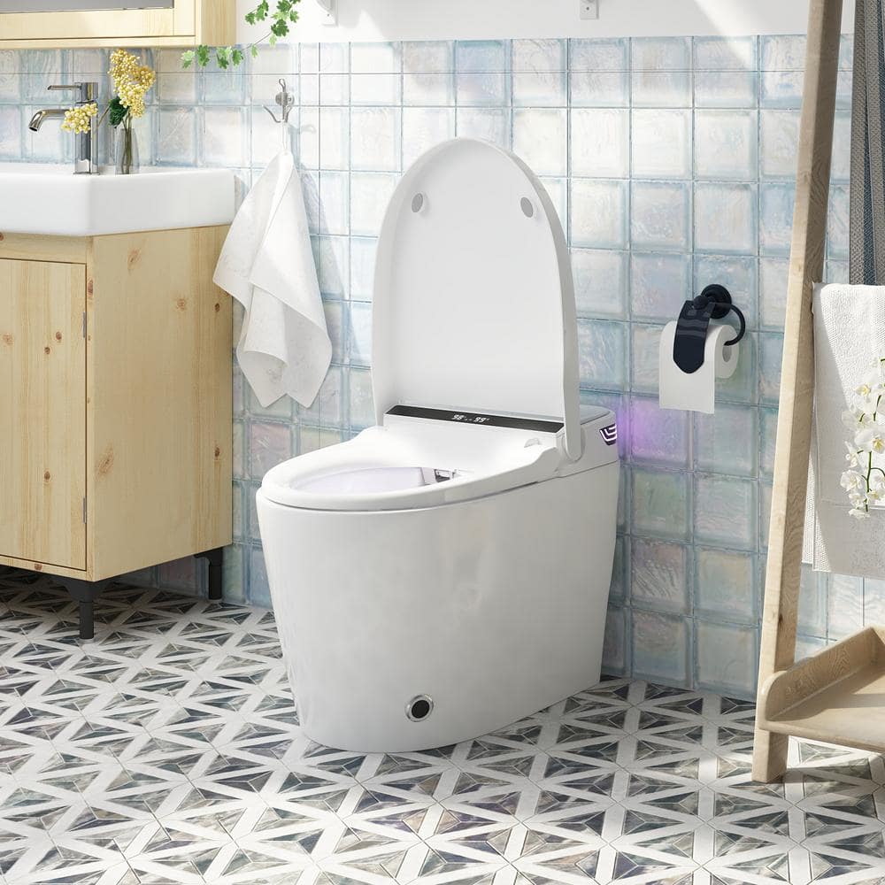 FUFU&GAGA Elongated Smart Bidet Toilet with Foot Sensing and Heated Seat - Image 2