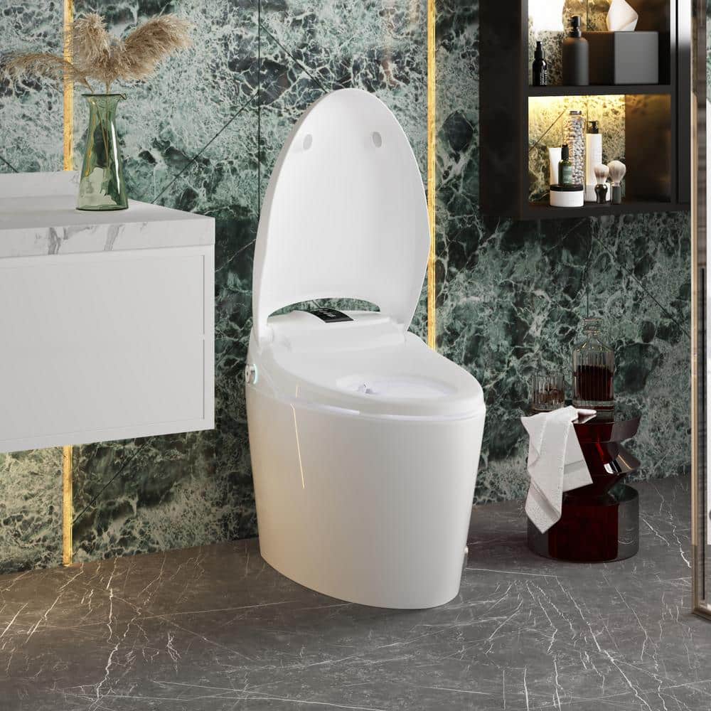 FUFU&GAGA Elongated Smart Bidet Toilet with Foot Sensing & Heated Features - Image 2