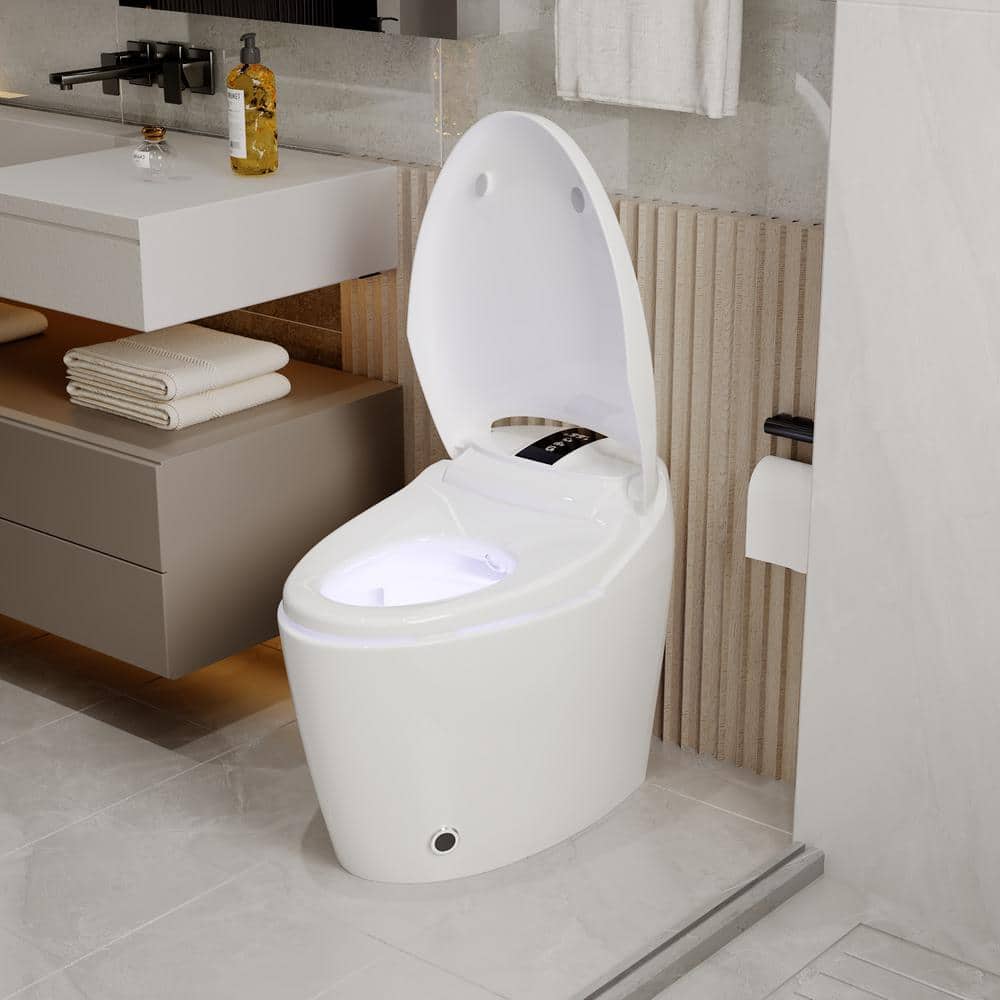 FUFU&GAGA Elongated Smart Bidet Toilet with Foot Sensing & Heated Features - Image 3