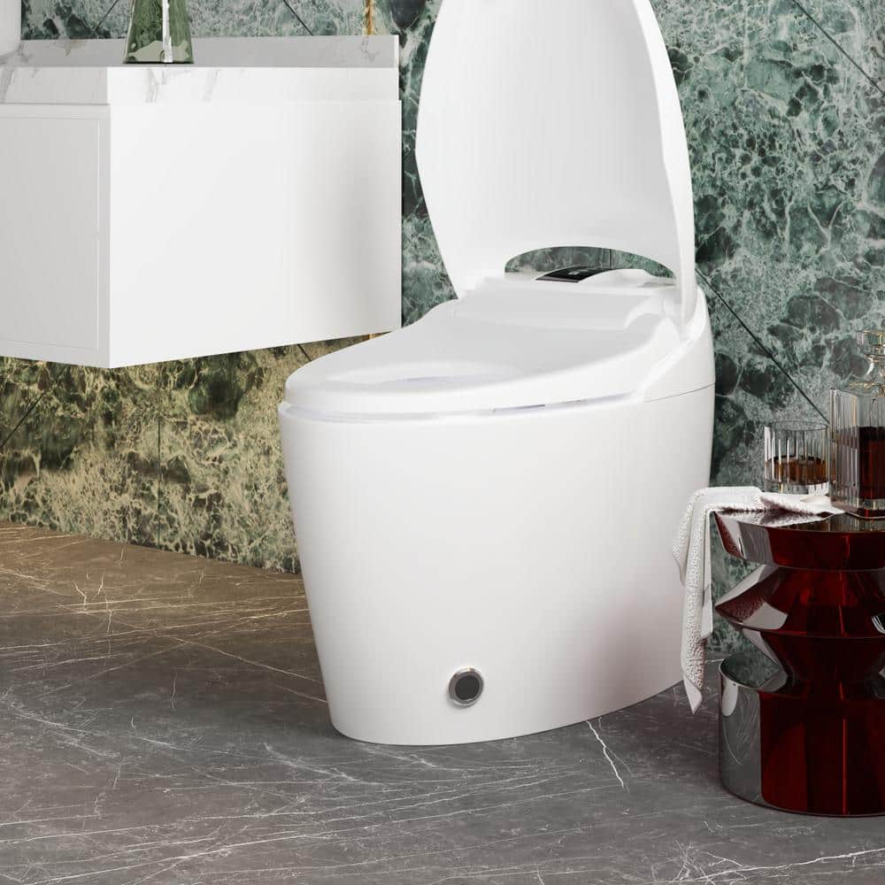 FUFU&GAGA Elongated Smart Bidet Toilet with Foot Sensing & Heated Features - Image 9