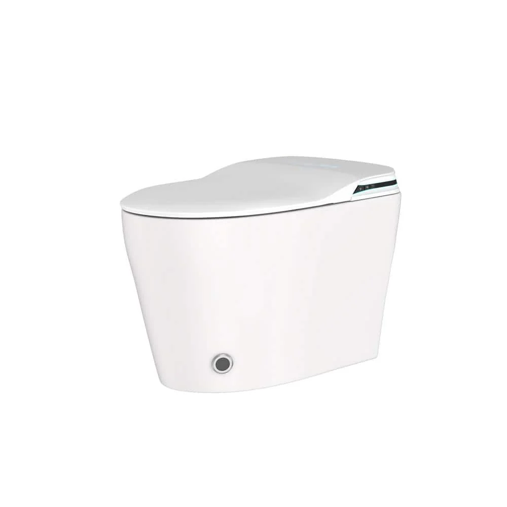 FUFU&GAGA Smart Bidet Toilet 1.28 GPF White with Auto Features & Heated Seat
