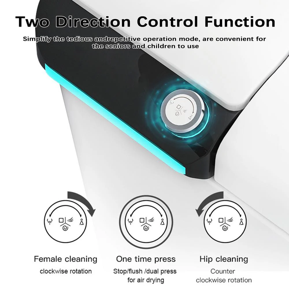 FUNKOL Elongated Smart Bidet Toilet with Auto Flush and Heated Seat - Image 9