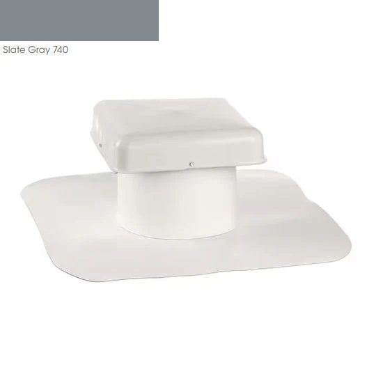 GAF EverGuard Two-Way TPO Roof Vent, 4-inch, Slate Gray