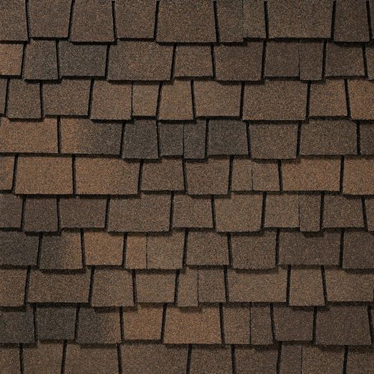 GAF Glenwood Shingles, Adobe Clay, Fiberglass Asphalt, 12-1/2 in x 36-5/16 in