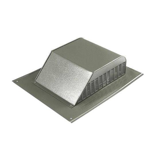 GAF MasterFlow 960 Series Aluminum Slant-Back Roof Louver, Weathered Wood, 60 sq in NFVA