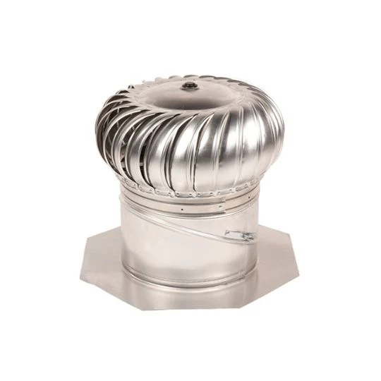 GAF MasterFlow Aluminum Internally-Braced Wind Turbine, 12 in, Mill Finish