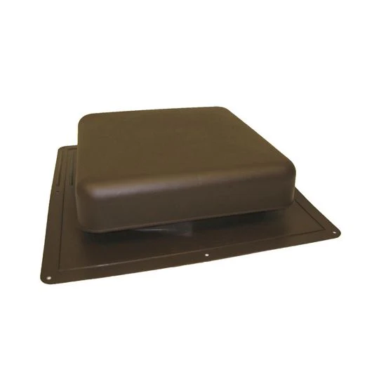 GAF MasterFlow Square-Top Plastic RT65 Roof Louver, Brown, 60 Sq. In. NFVA, 18-1/2"