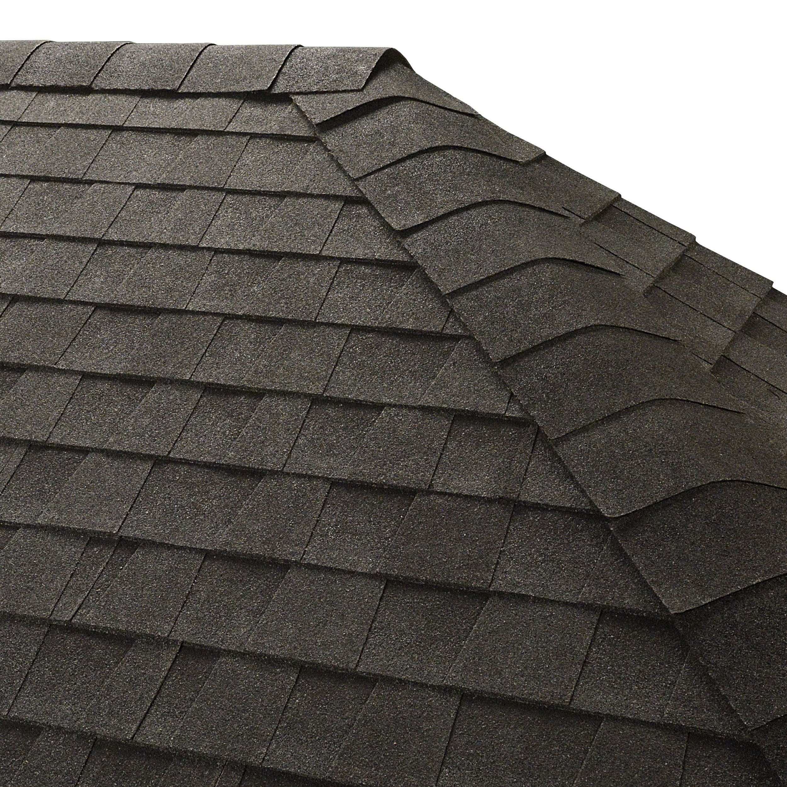 GAF Seal-A-Ridge AS Charcoal Algae-Resistant Hip & Ridge Roof Shingles, 25 Linear Ft per Bundle