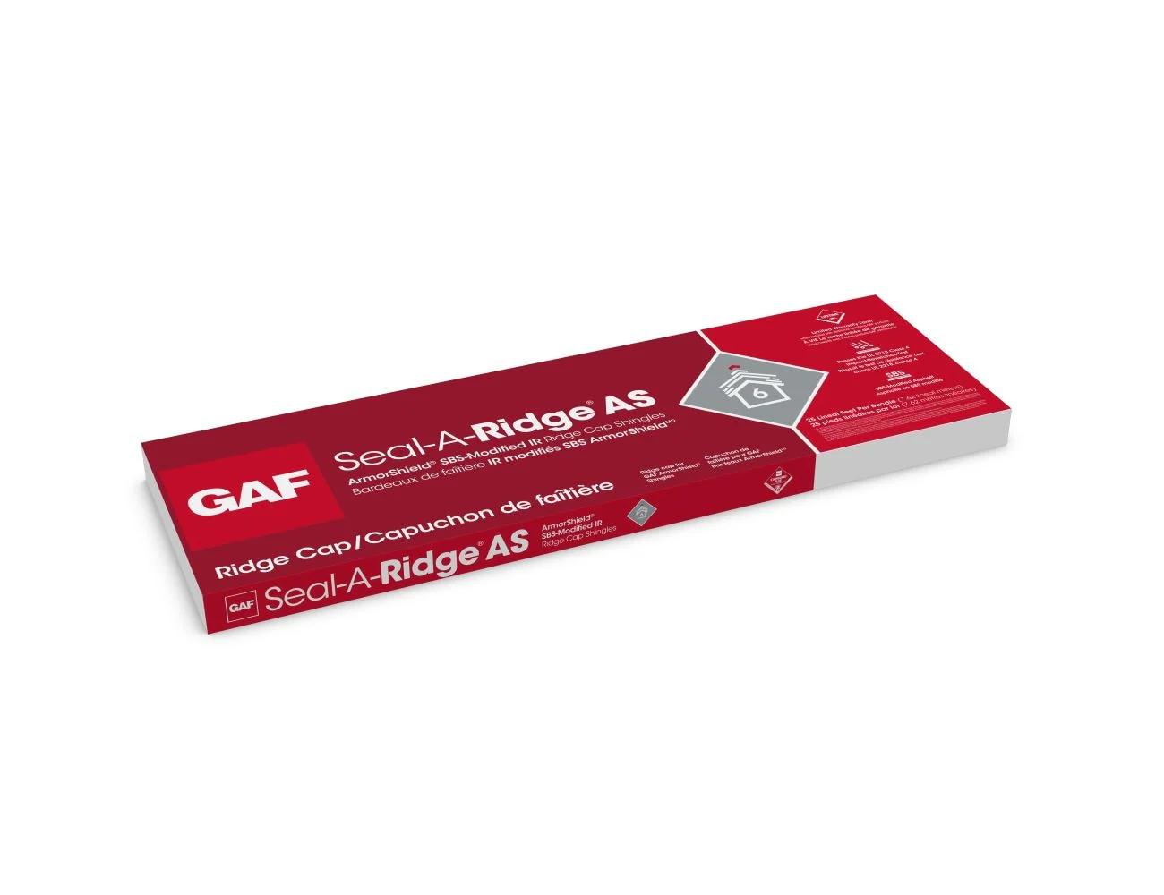 GAF Seal-A-Ridge AS Charcoal Algae-Resistant Hip & Ridge Roof Shingles, 25 Linear Ft per Bundle - Image 2