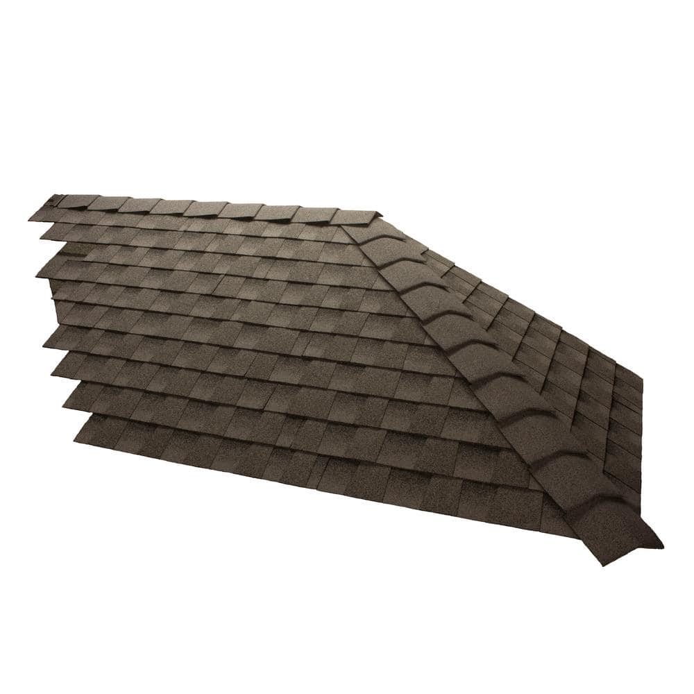 GAF TimberCrest Birchwood Bullnose Hip and Ridge Shingle - 20 Lin. Ft. Bundle - Image 3