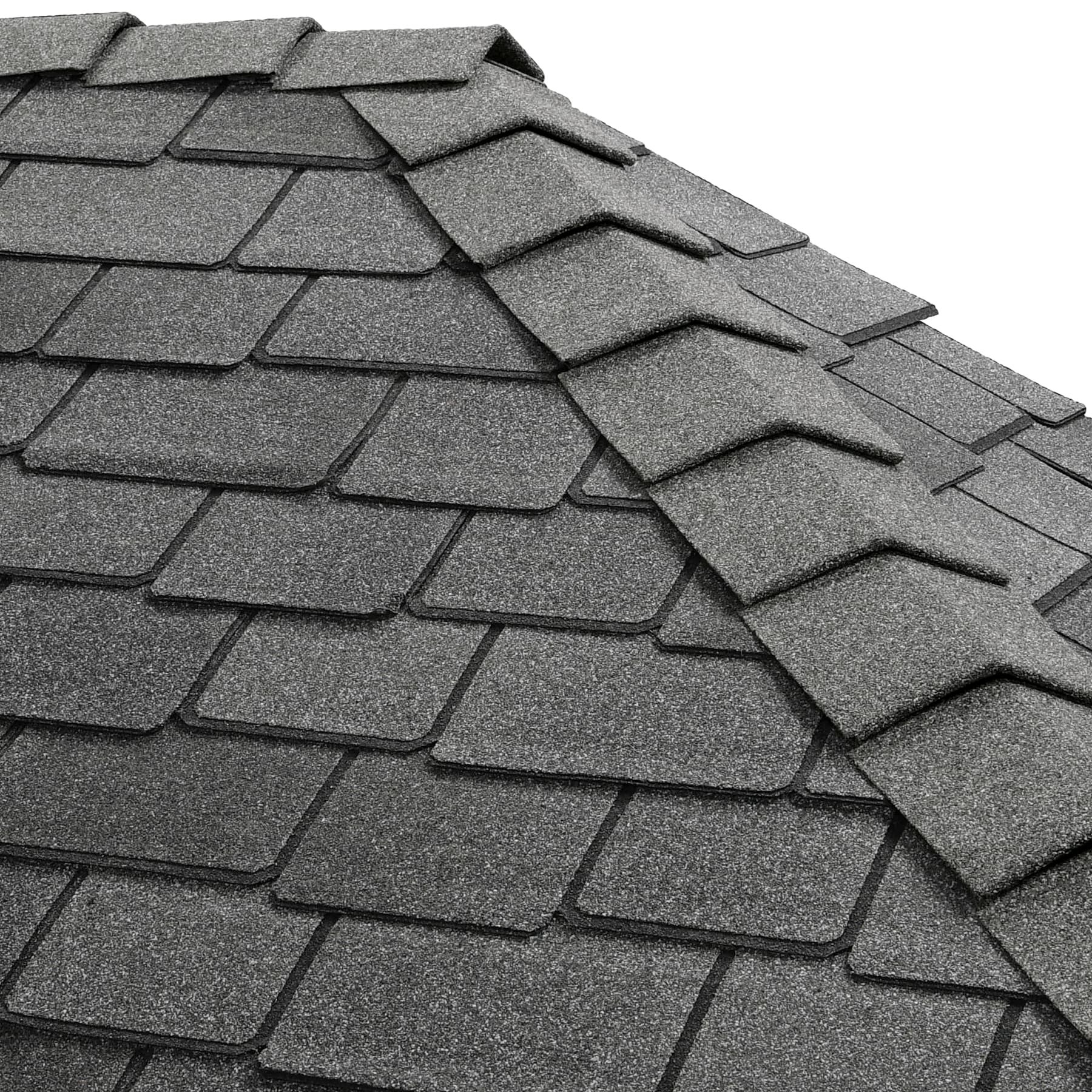 GAF Timbercrest Bullnose Castlewood Gray Hip & Ridge Roof Shingles, 20 Linear Ft per Bundle