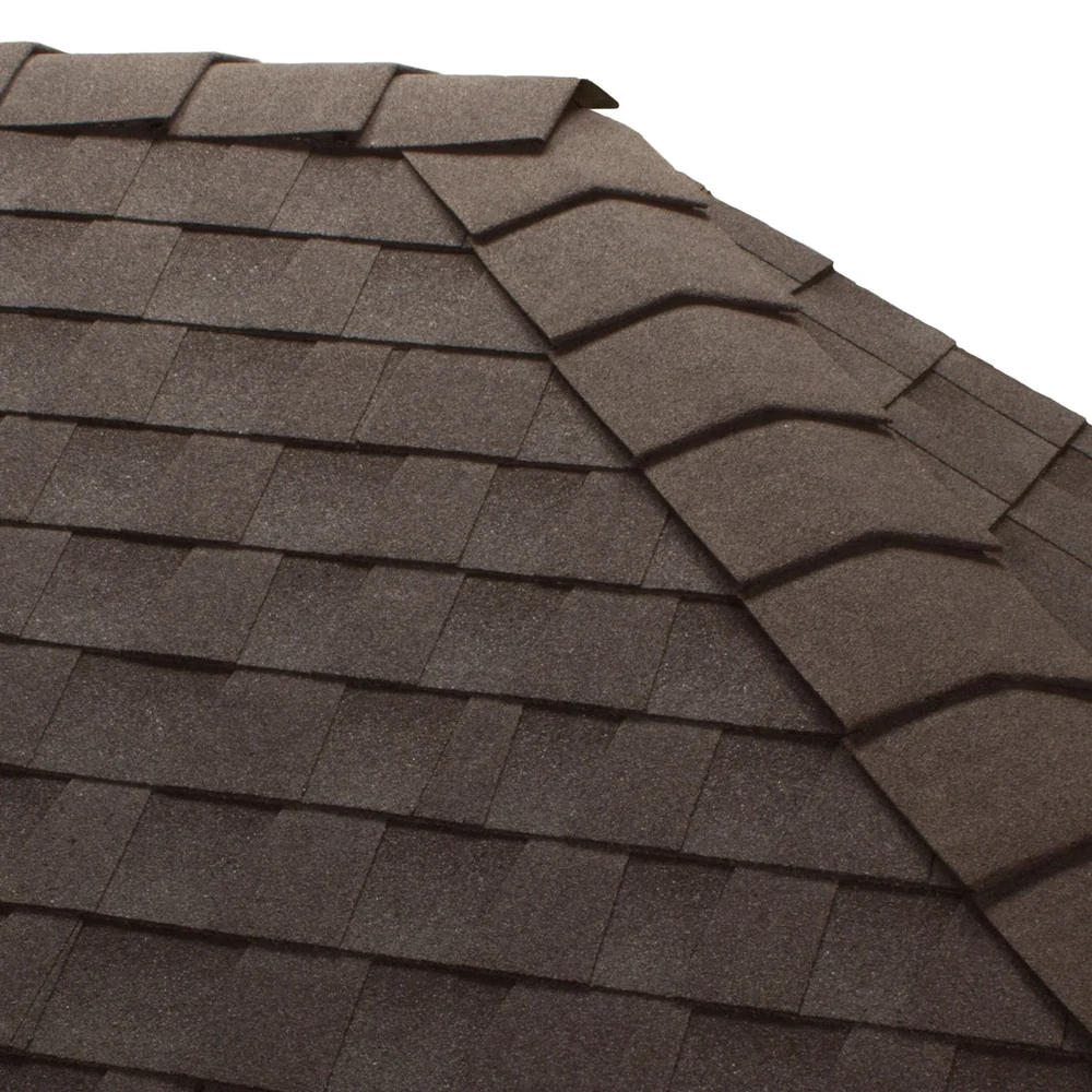 GAF Timbercrest Bullnose Charcoal Hip & Ridge Roof Shingles, 20 Linear Ft per Bundle