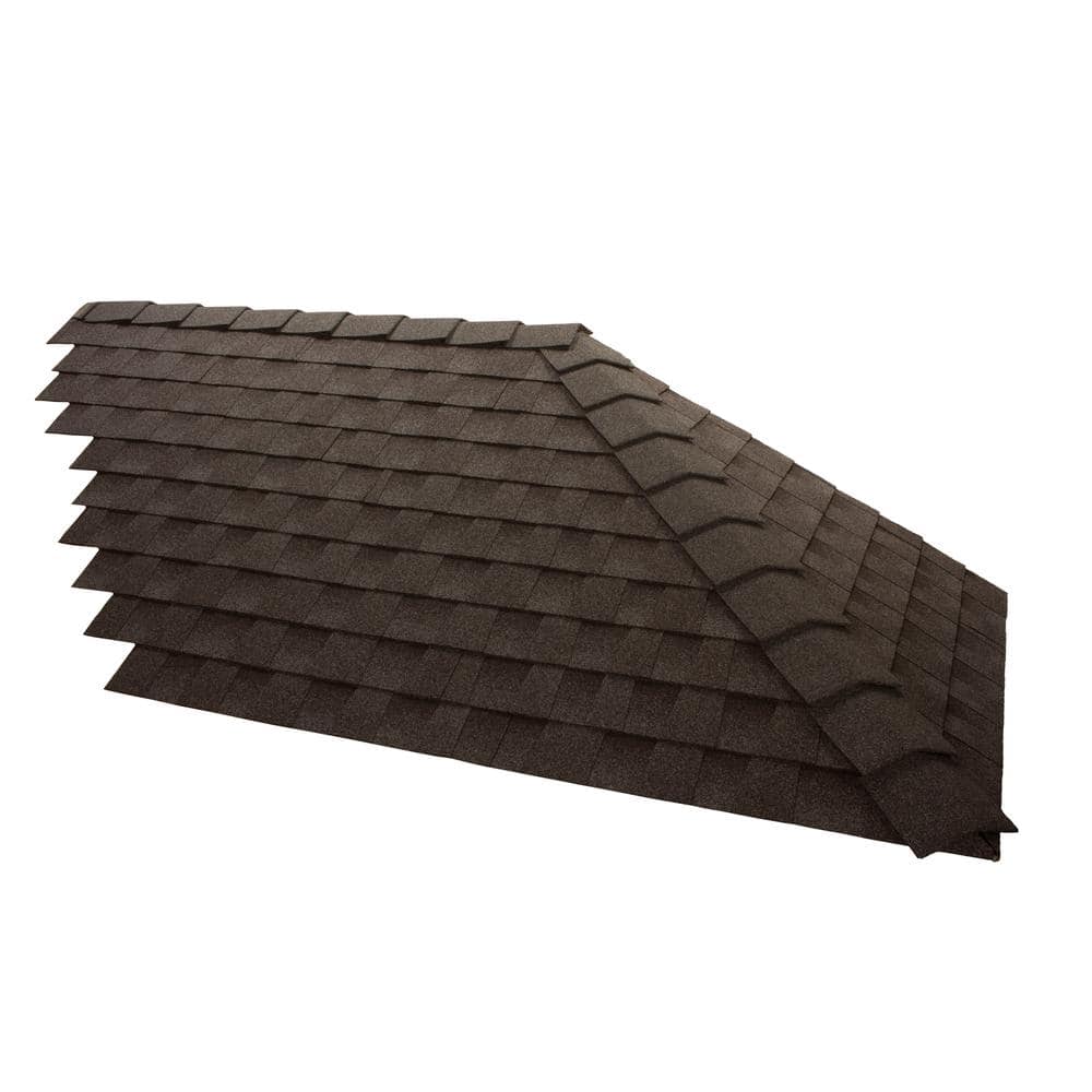 GAF TimberCrest Bullnose Hip and Ridge Cap Shingles in Pewter/Stone Gray - Image 3
