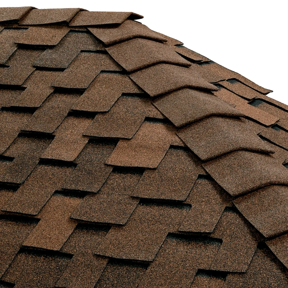 GAF TimberCrest Bullnose Hip & Ridge Shingles, Mesa Brown – 20 Linear Ft per Bundle