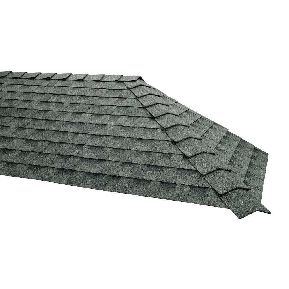 GAF TimberCrest Slate Bullnose Hip and Ridge Cap Shingles - 20 ft Coverage - Image 3