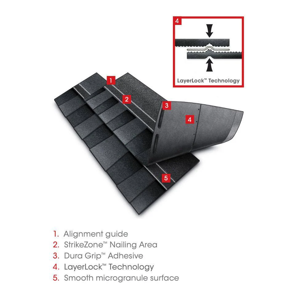 GAF Timberline HDZ Weathered Wood Laminated Shingles - Advanced Roofing Solution - Image 6