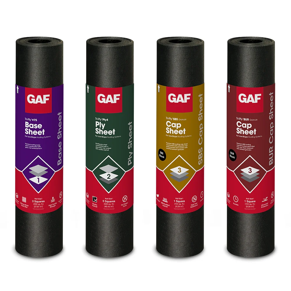 GAF Tri-Ply APP Granule Cap Sheet, 3.3-ft W x 32.25-ft L, 100-sq ft, Tan Roll Roofing - Image 2