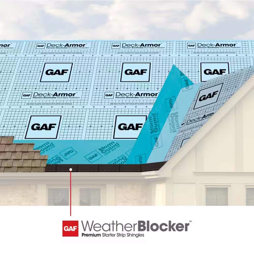 GAF WeatherBlocker Premium Eave and Rake Roofing Starter Strip Shingles - 50 ft - Image 4