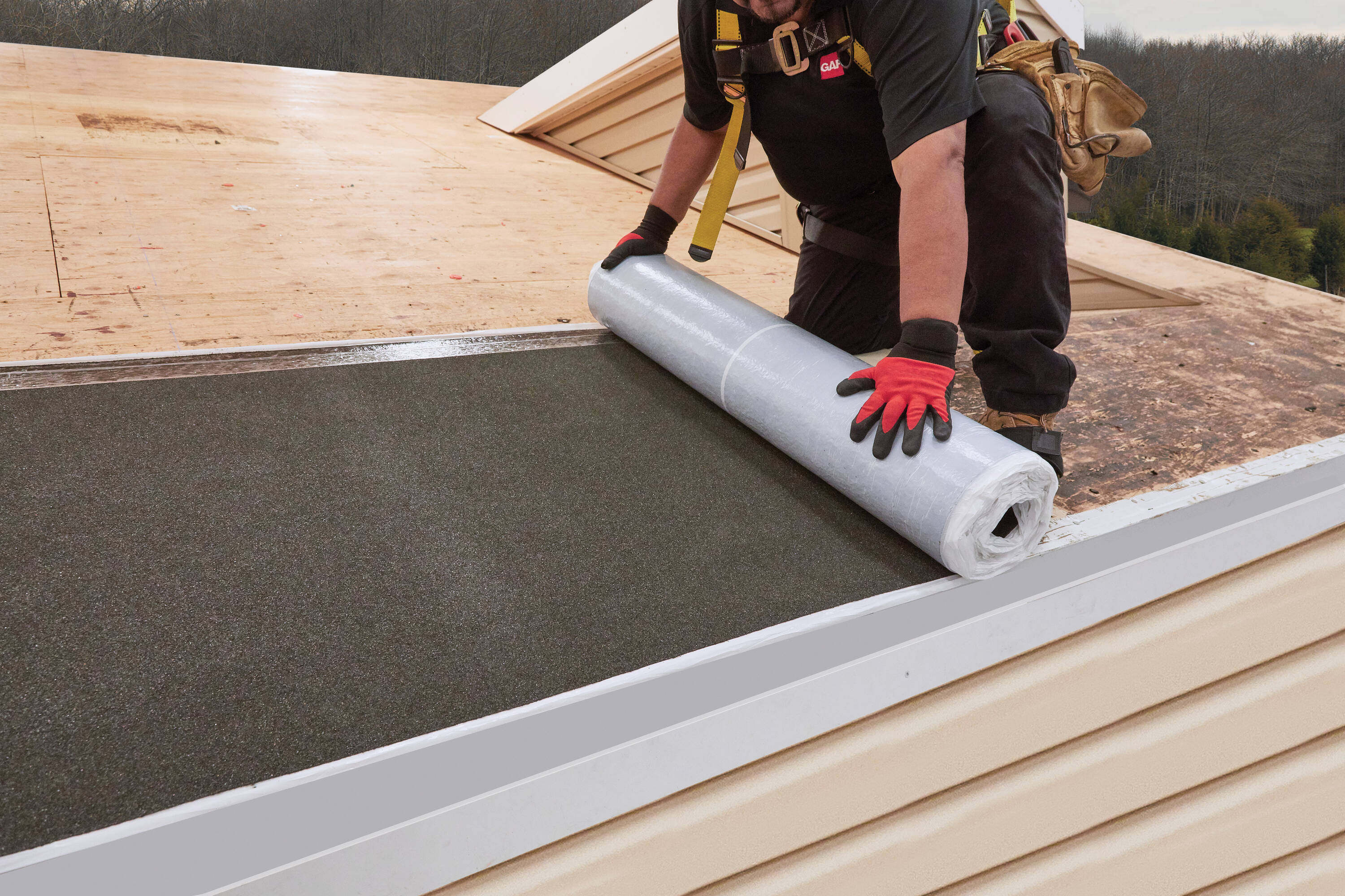 GAF WeatherWatch 36-in x 50-ft (150 sq ft) Polypropylene Peel & Stick Roof Underlayment - Image 2