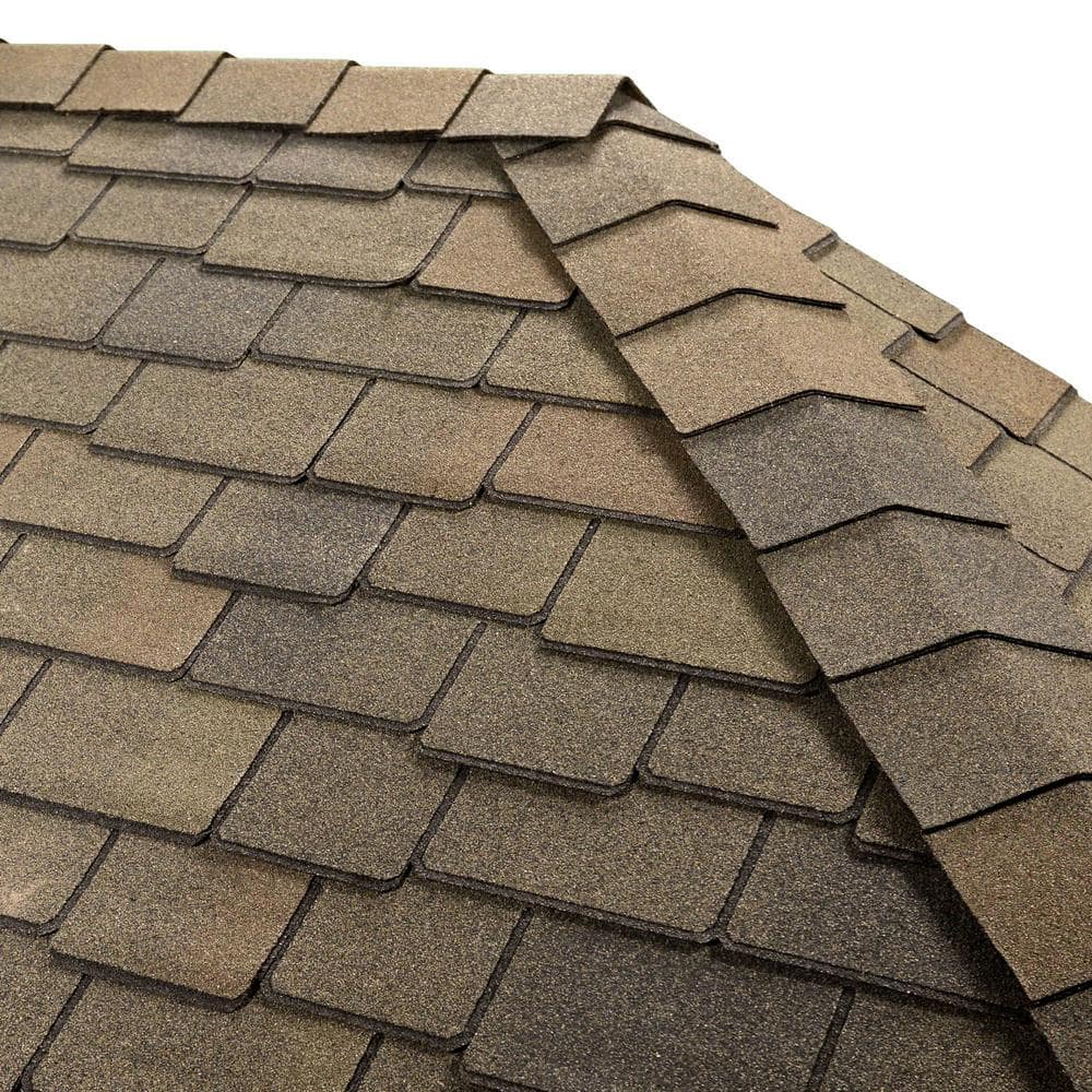 GAF Woodland Cedarwood Abbey Designer Laminated Architectural Asphalt Shingles Bundle (25 sq. ft., 14-Piece, 17 in. x 40 in.) - Image 2
