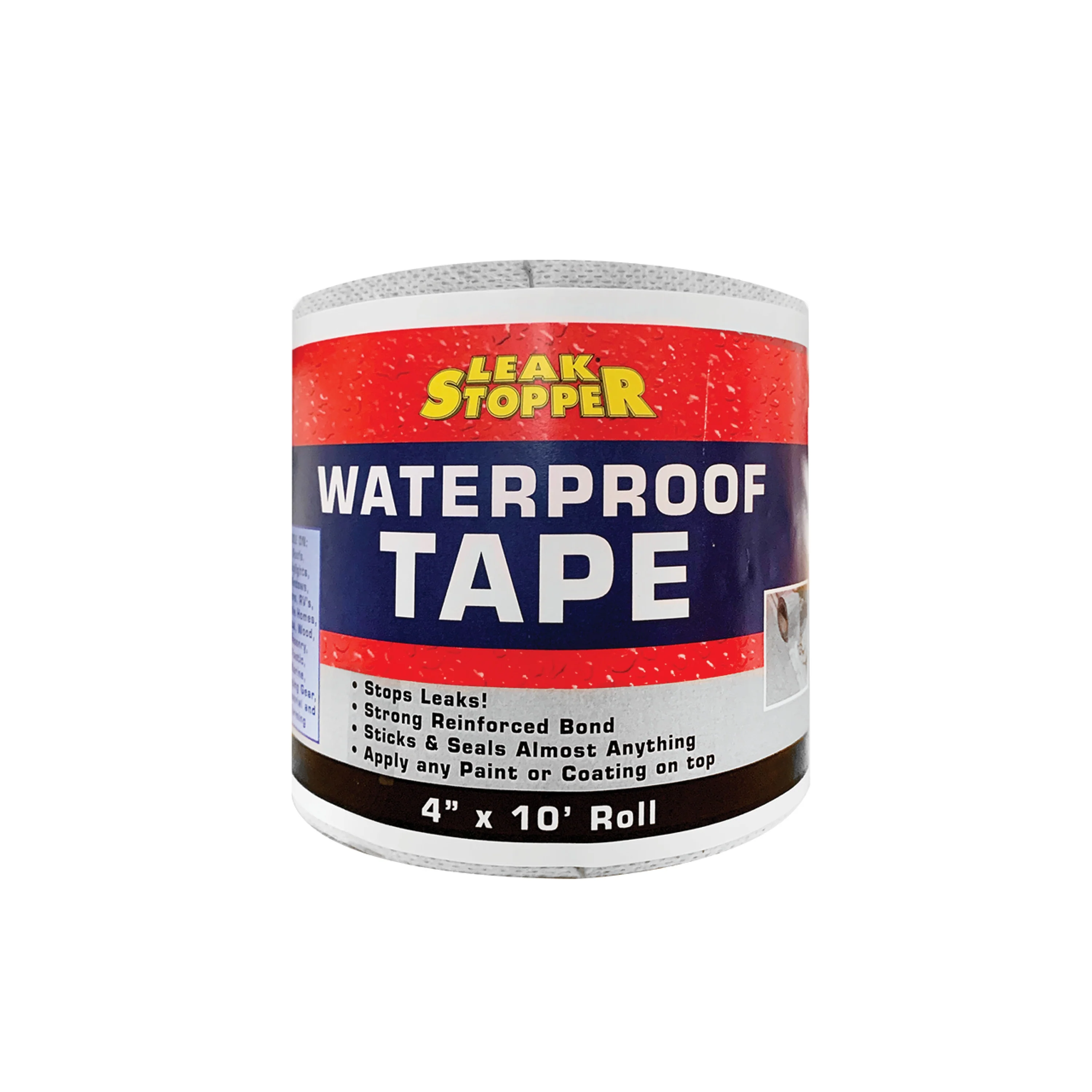 Gardner Rubber Flexx Waterproofing & Seam Tape, 0.3-ft W x 10-ft L, White – 3-sq ft Coverage