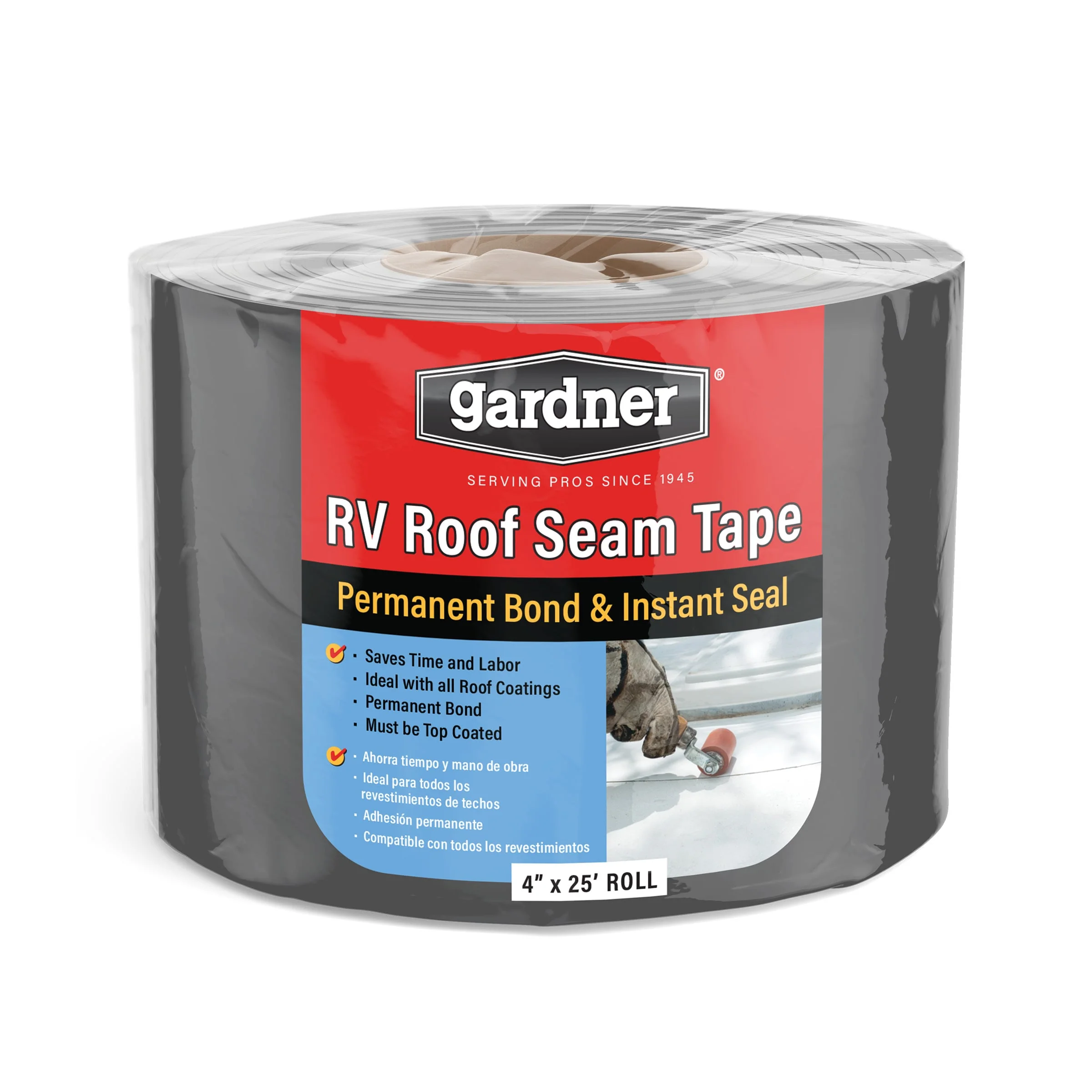 Gardner RV Roof Seam Tape, 4 in x 25 ft Roll