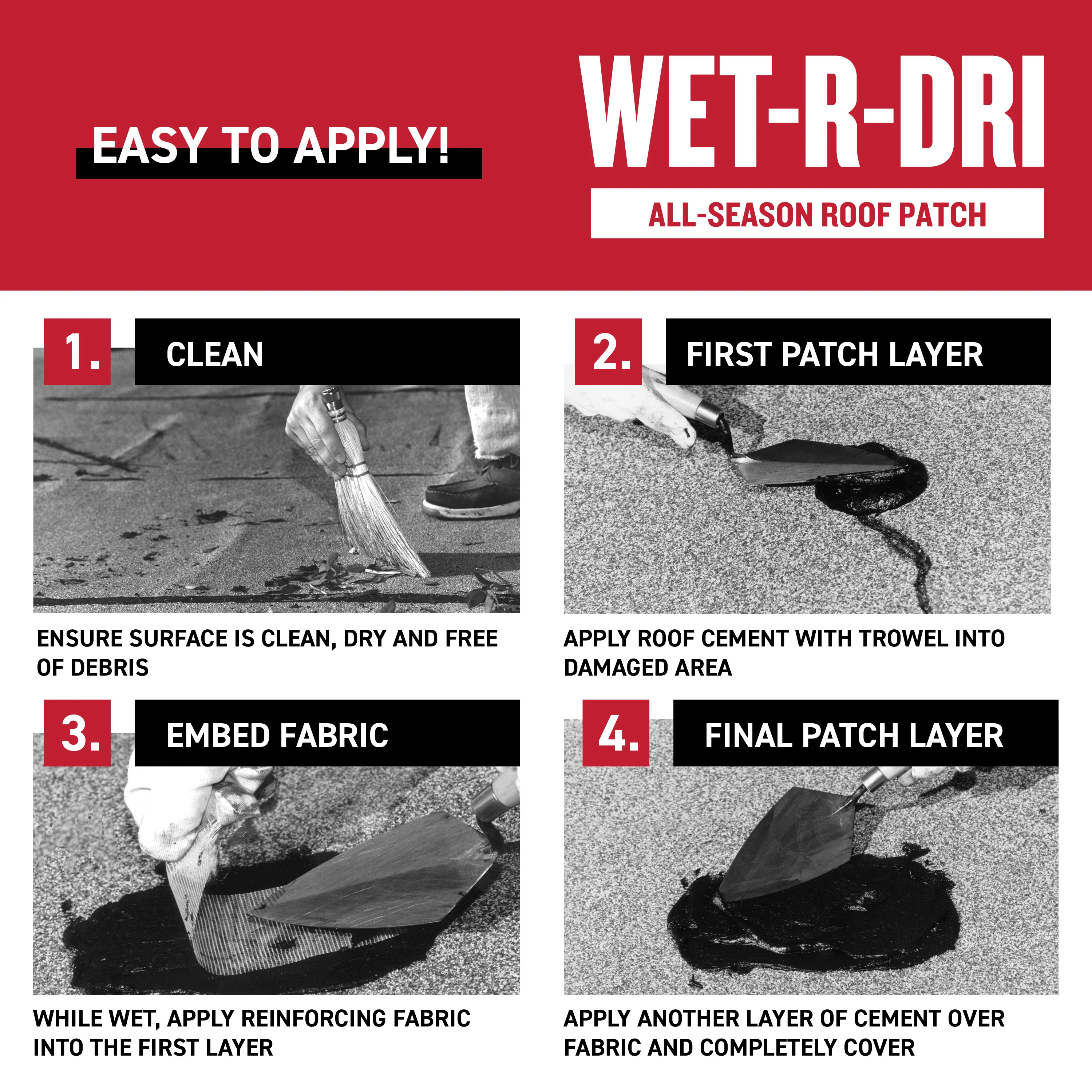 Gardner Wet-R-Dri 10-oz Cement Roof Sealant (0379-GA) - Image 3