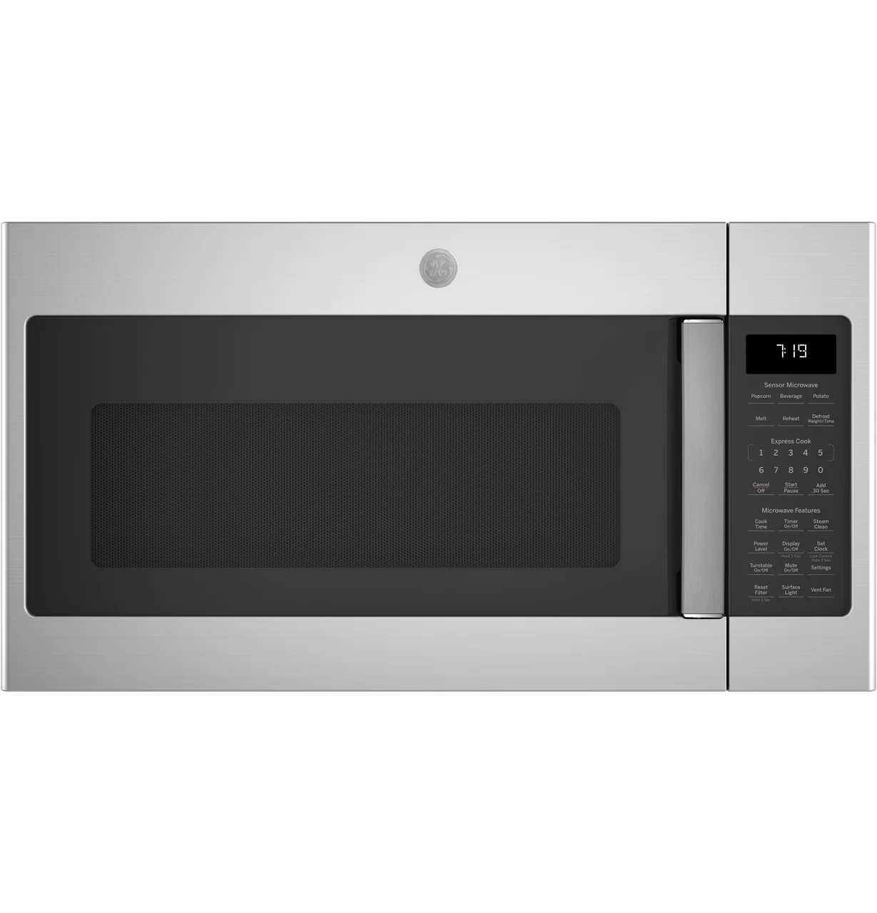 GE 1.9 cu. ft. Over-the-Range Microwave in Stainless Steel with Sensor Cooking, JVM7195SKSS