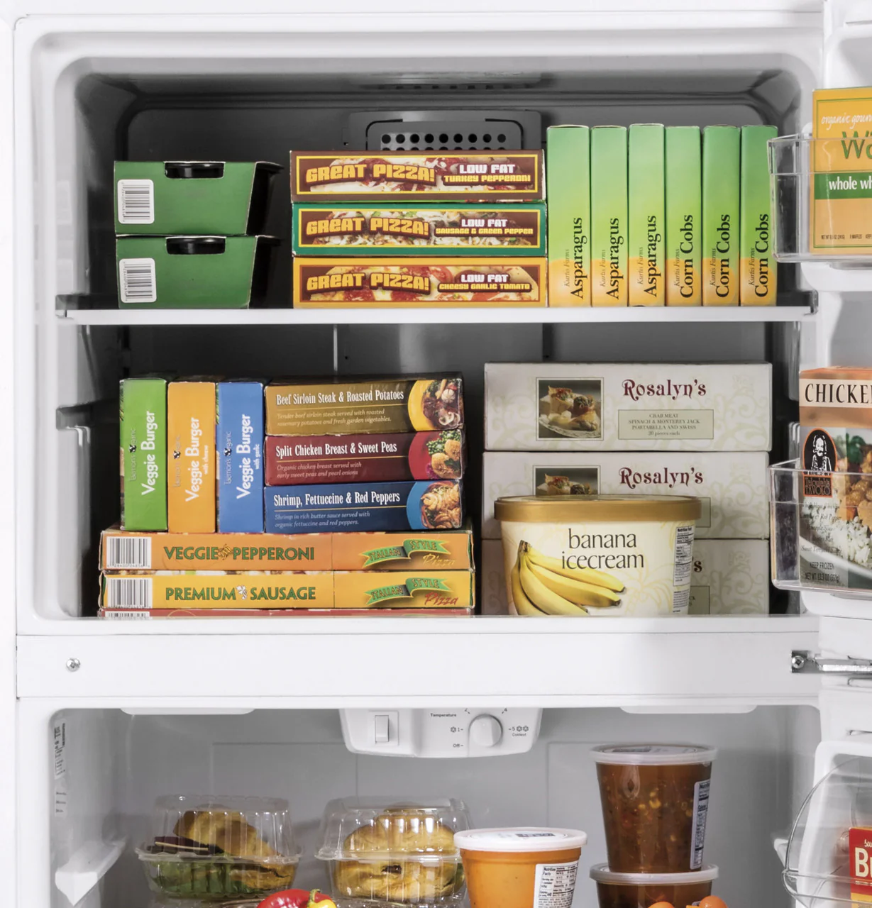 GE 17.5 cu. ft. Top Freezer Refrigerator in White, GTS18HGNRWW - Image 8