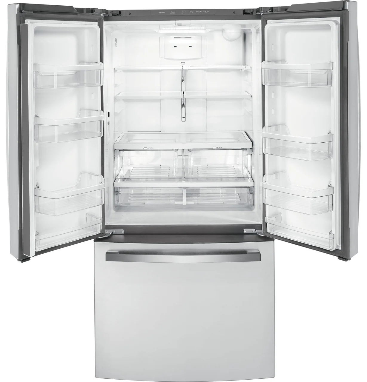 GE 18.6 cu. ft. French Door Refrigerator in Fingerprint Resistant Stainless Steel, Counter Depth (33" Wide) - Image 5