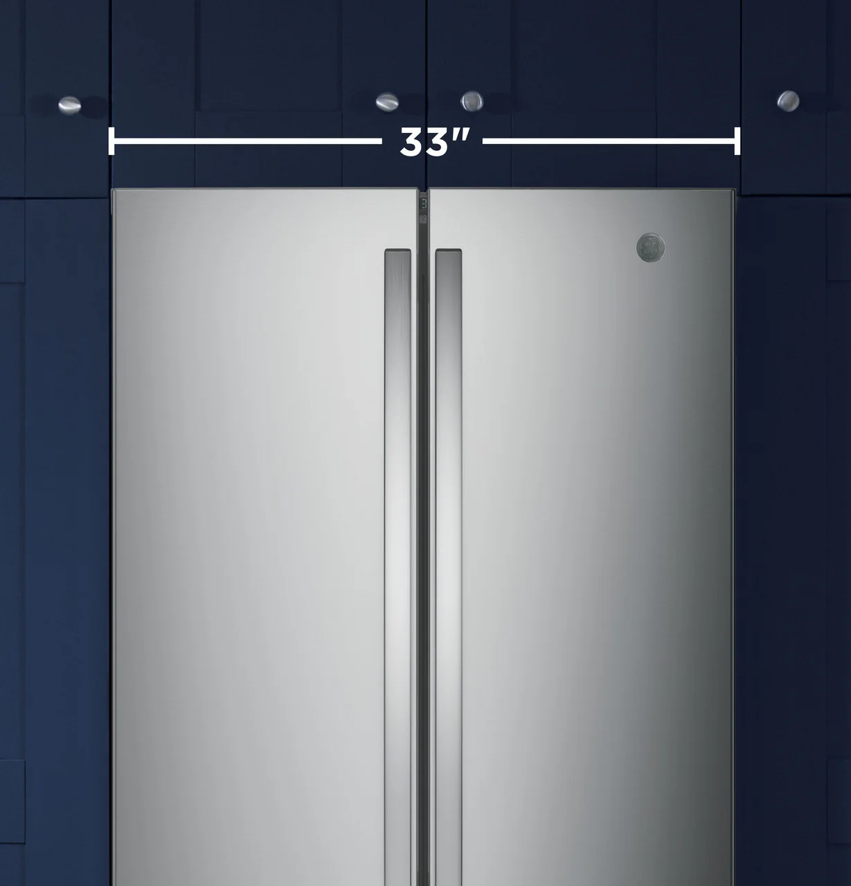 GE 18.6 cu. ft. French Door Refrigerator in Fingerprint Resistant Stainless Steel, Counter Depth (33" Wide) - Image 8