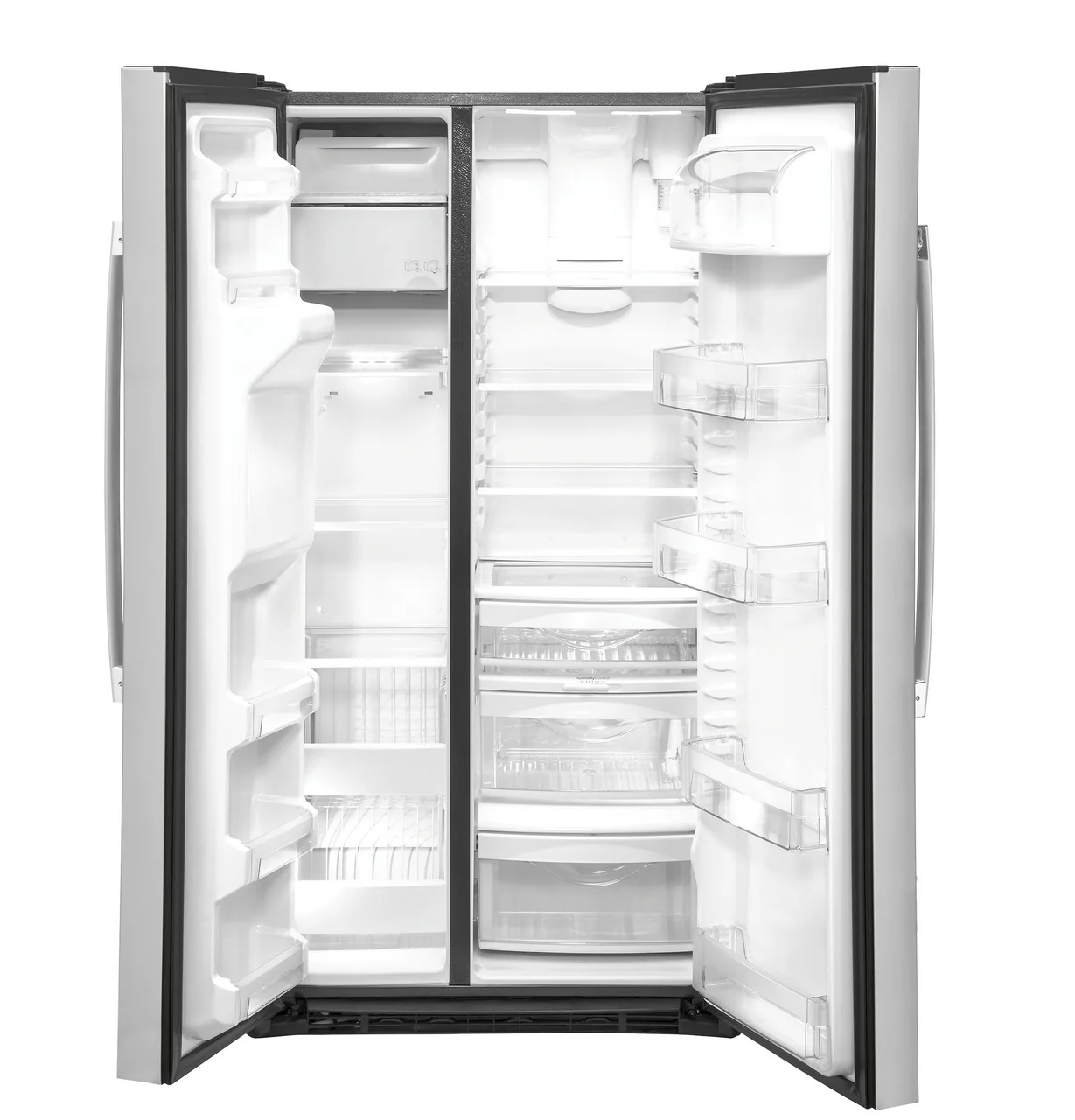 GE 21.8 cu. ft. Side-by-Side Refrigerator, Fingerprint Resistant Stainless Steel, Counter-Depth (GZS22IYNFS) - Image 2
