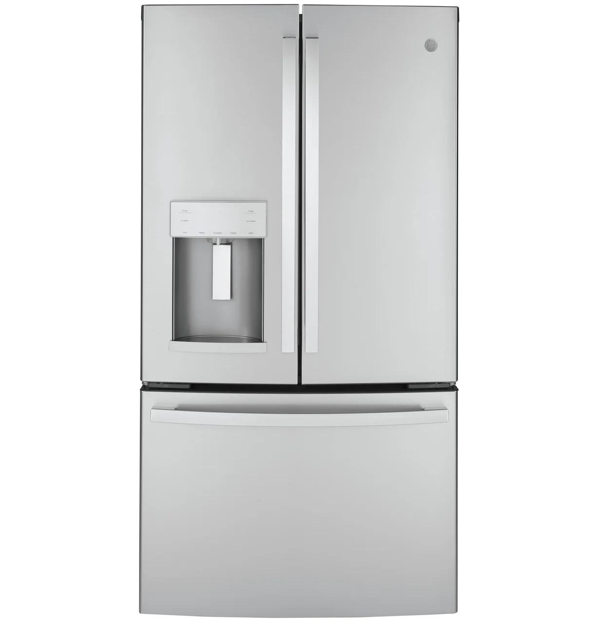 GE 22.1 cu. ft. Counter-Depth French Door Refrigerator, Fingerprint Resistant Stainless Steel, ENERGY STAR (GYE22GYNFS)