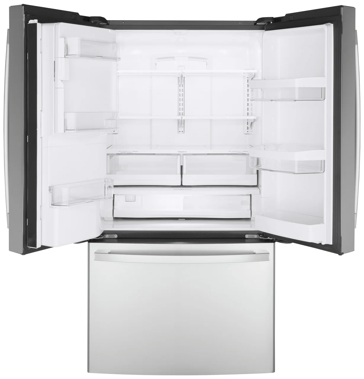 GE 22.1 cu. ft. Counter-Depth French Door Refrigerator, Fingerprint Resistant Stainless Steel, ENERGY STAR (GYE22GYNFS) - Image 4