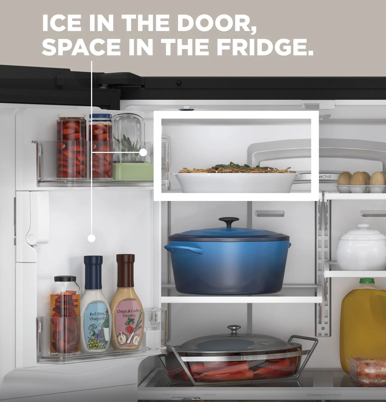 GE 22.1 cu. ft. Counter-Depth French Door Refrigerator, Fingerprint Resistant Stainless Steel, ENERGY STAR (GYE22GYNFS) - Image 6