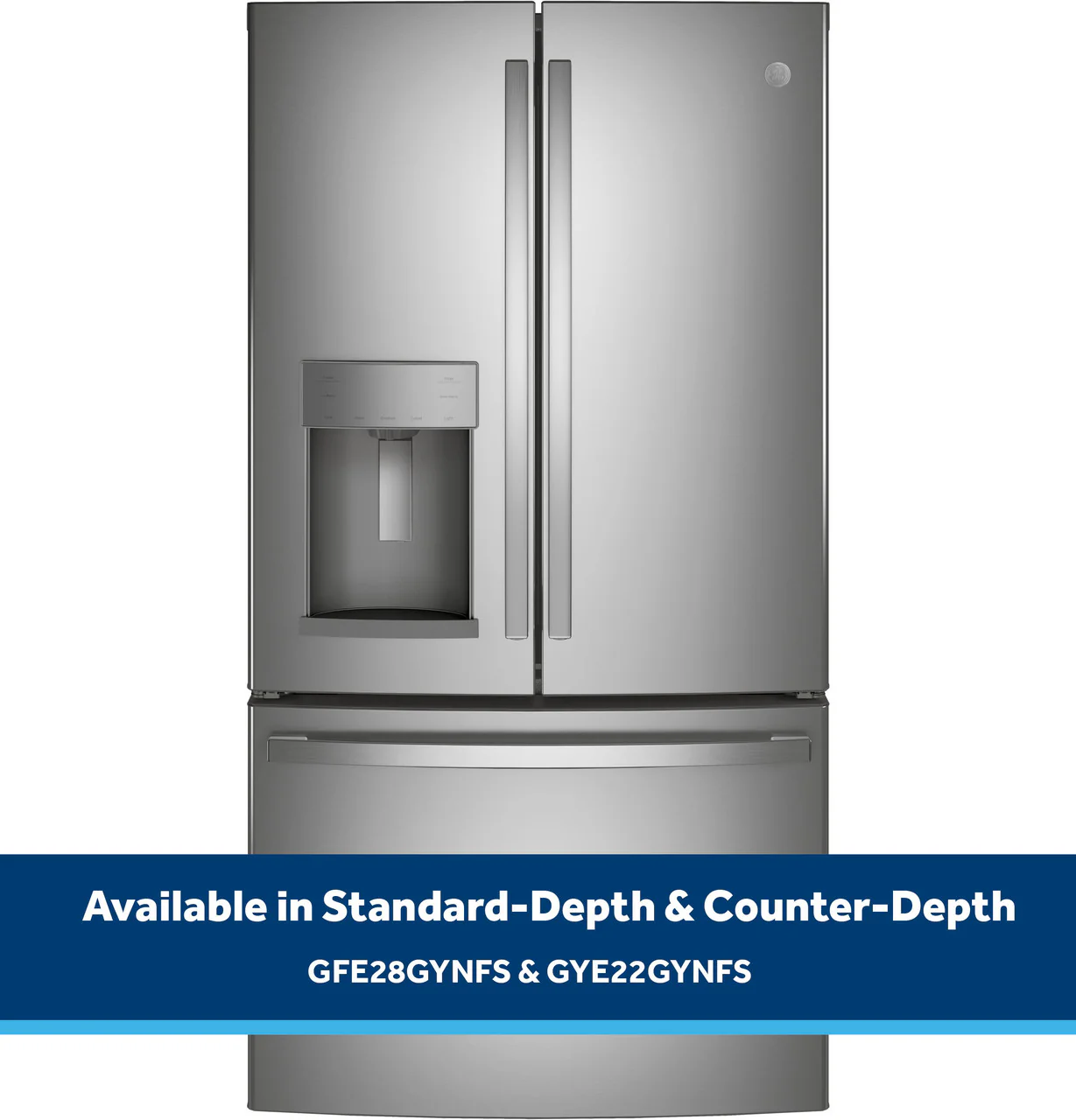 GE 22.1 cu. ft. Counter-Depth French Door Refrigerator, Fingerprint Resistant Stainless Steel, ENERGY STAR (GYE22GYNFS) - Image 7