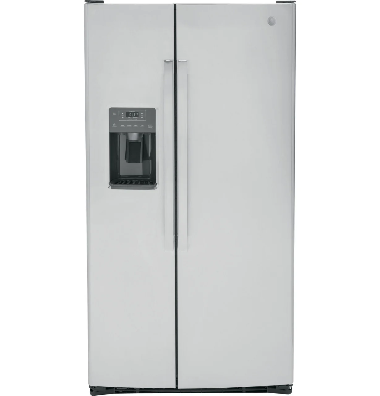GE 25.3 cu. ft. Side-by-Side Refrigerator in Fingerprint Resistant Stainless Steel, GSS25GYPFS