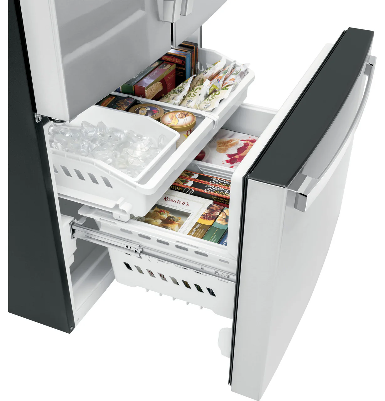 GE 27.0 cu. ft. French Door Refrigerator in Fingerprint Resistant Stainless Steel, ENERGY STAR - Image 3