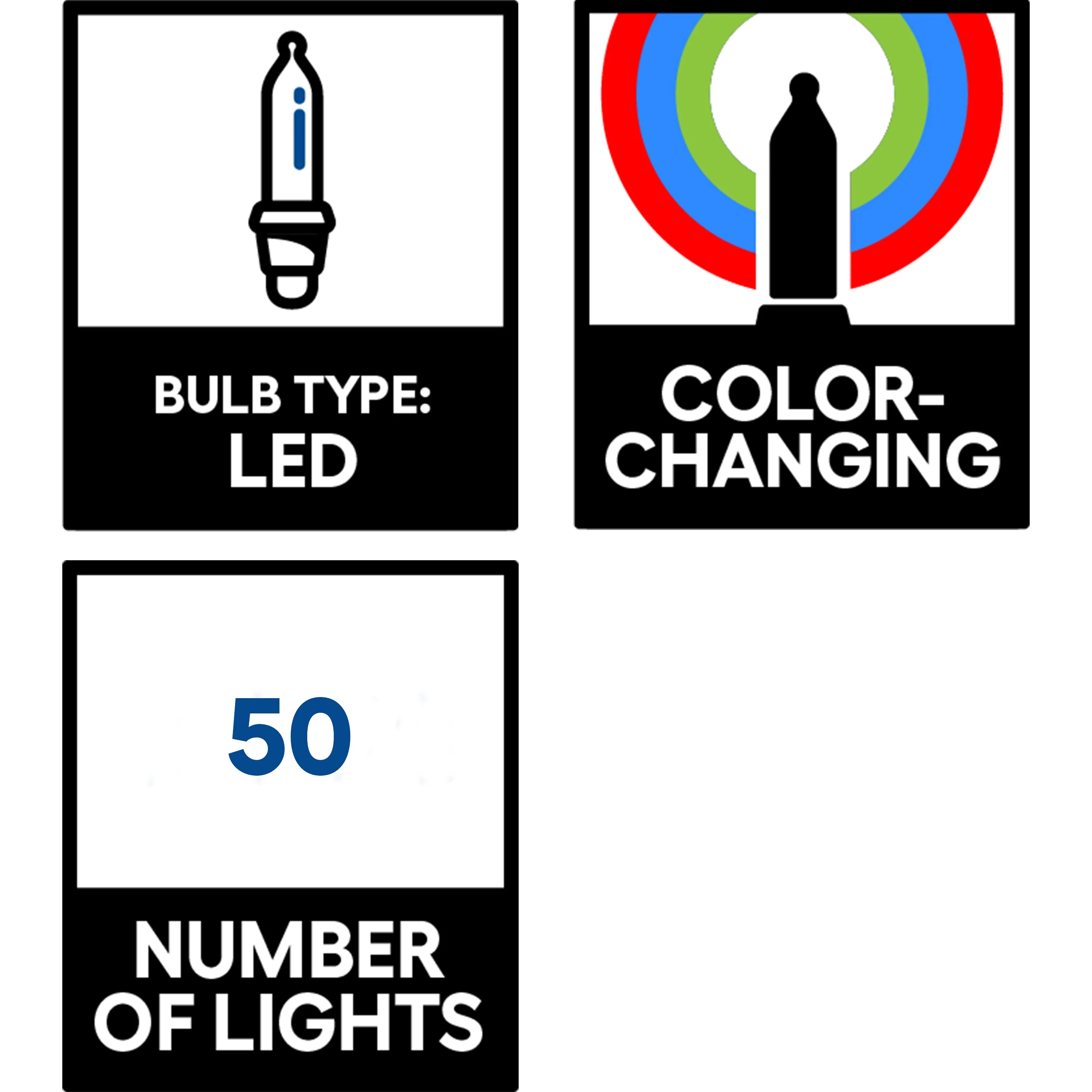 GE 3.5-ft Oakmont Spruce Pre-Lit Slim Artificial Christmas Tree with 50 Multi-Function Color-Changing LED Lights - Image 6